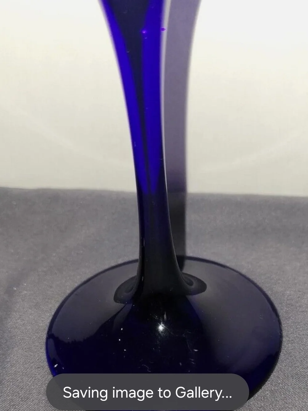 Elegant Vintage Libbey Cobalt Blue Champagne Flutes - Set of 2